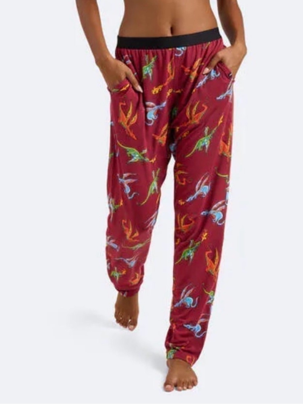 MeUndies Women’s Lounge Pants - Adventurous Fired Up Dragons design